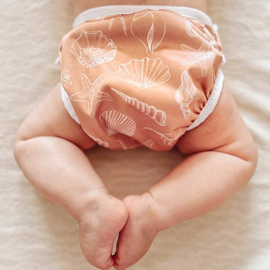 Seashells Handmade Reusable Swim Nappy