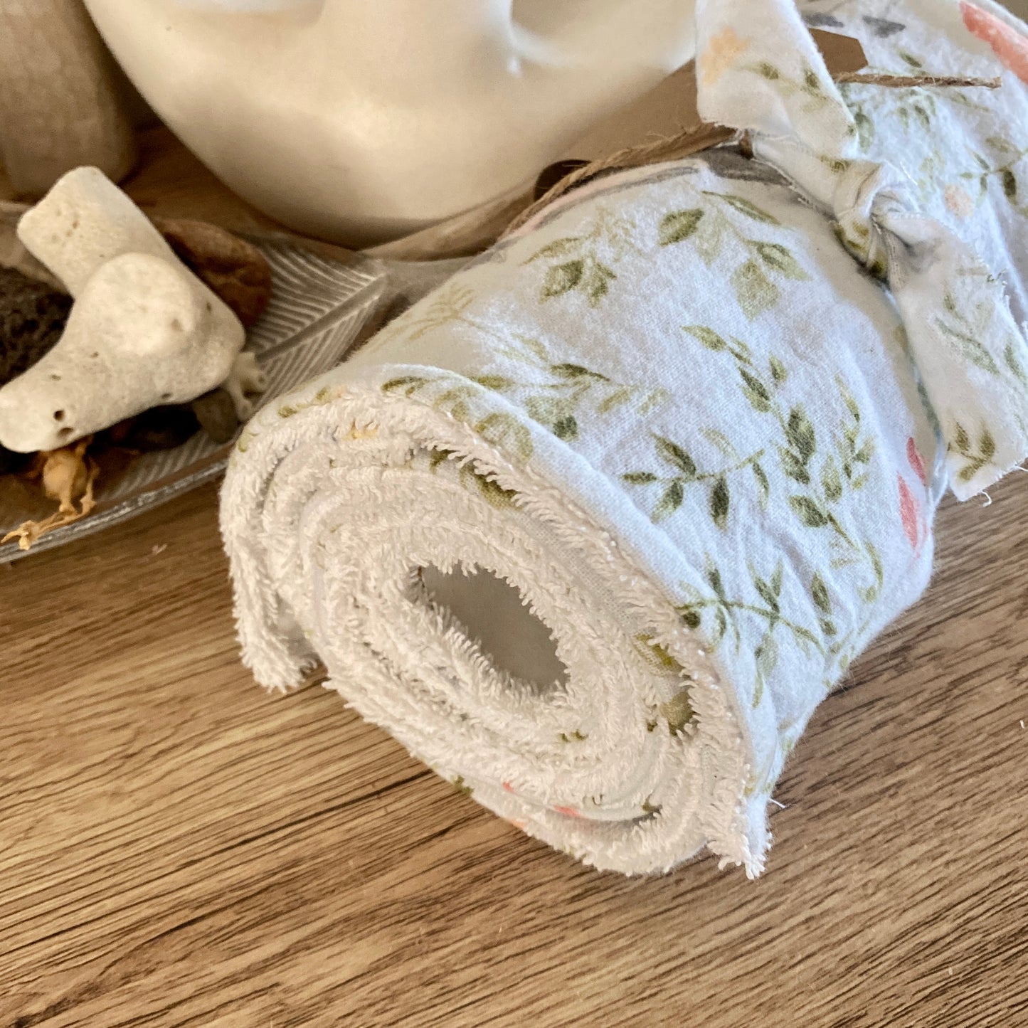 Premade Mushrooms & bird life Butterfly's Non Paper Towel ~ Ready To Ship