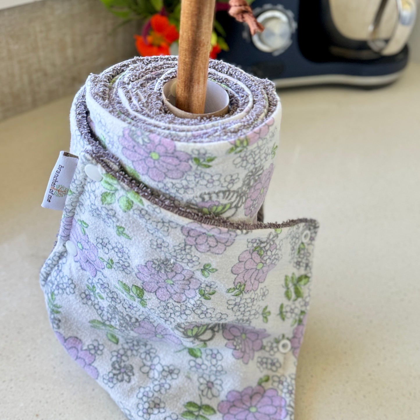 Pre-made Vintage Purple UnPaper Towel | Wipes ~ Ready To Ship