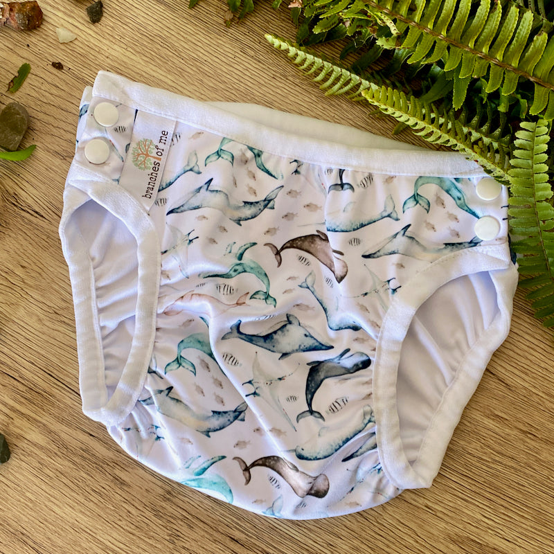 Under the sea Handmade Reusable Swim Nappy