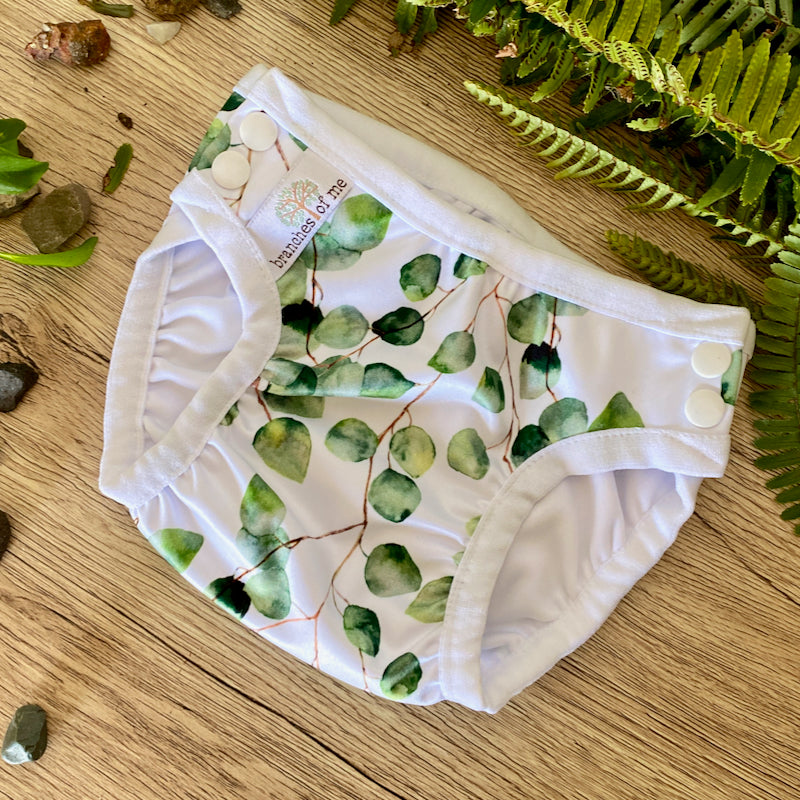 Gum Leaves Handmade Reusable Swim Nappy