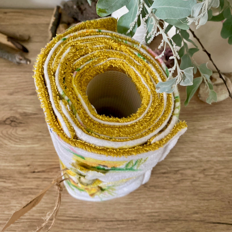 Vintage Sunflower Non-Paper Towel Roll