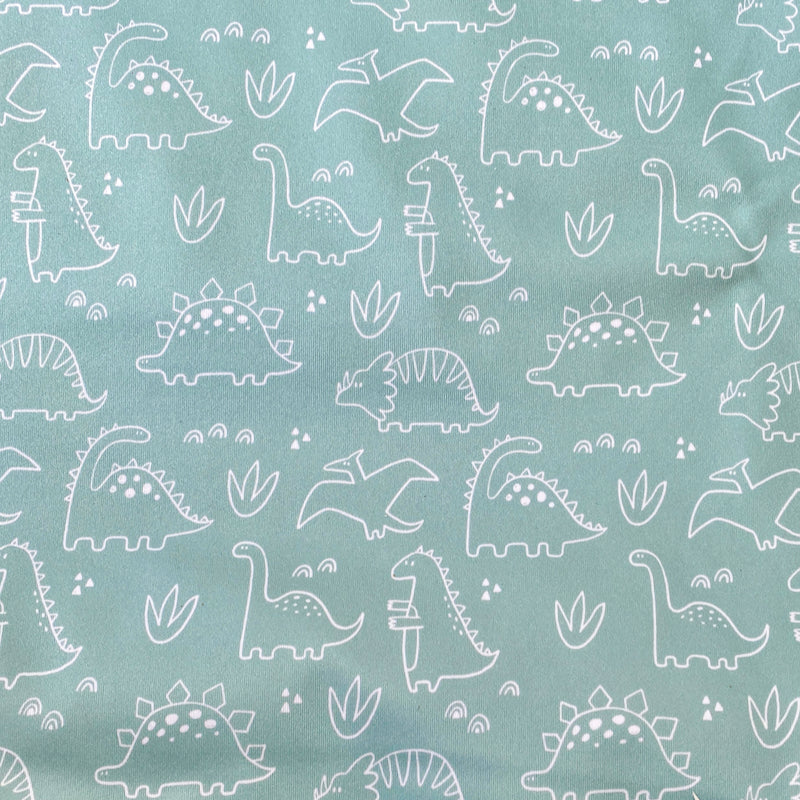 Turquoise Dino Handmade Reusable Swim Nappy