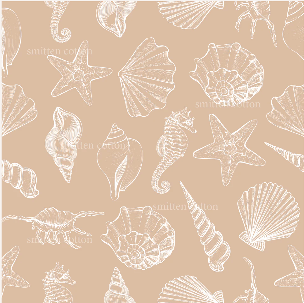 I see Seashells Washable Handmade Snack/Wet Bag