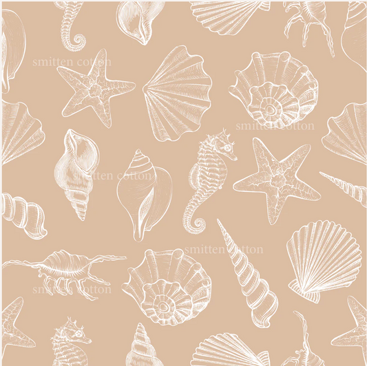 I see Seashells Washable Handmade Snack/Wet Bag