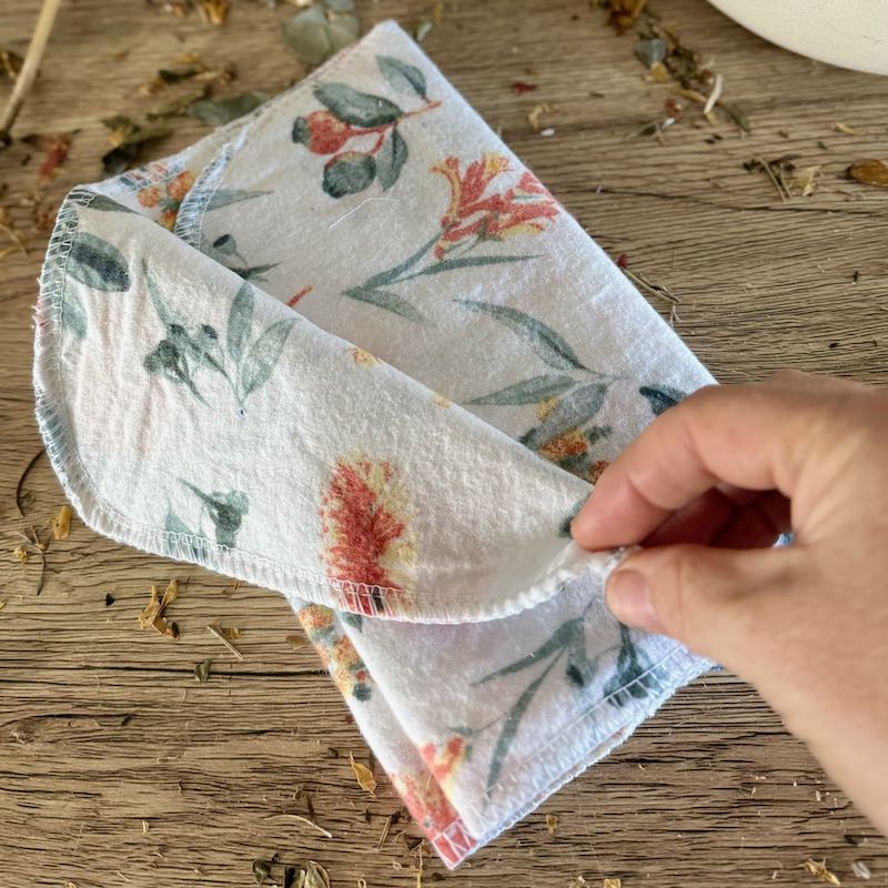 2ply Flannelette Handmade Hankies | Face Wipes | Tissues