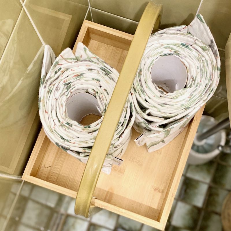 Branches Of Me Family Cloth Toilet Roll With Snaps