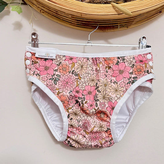 *New* Flowers Handmade Reusable Swim Nappy