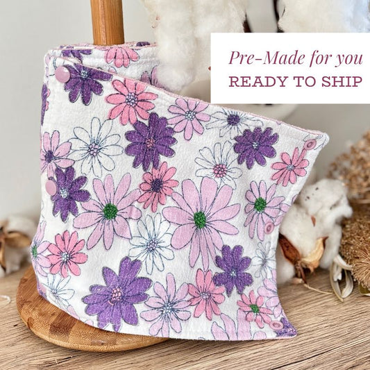 Pre-made Vintage Daisies UnPaper Towel | Wipes ~ Ready To Ship