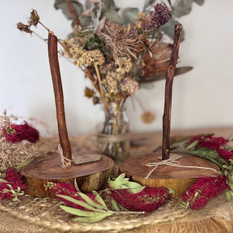 Rustic Handmade Towel Roll Stand