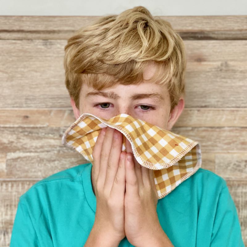 2ply Flannelette Handmade Hankies | Face Wipes | Tissues