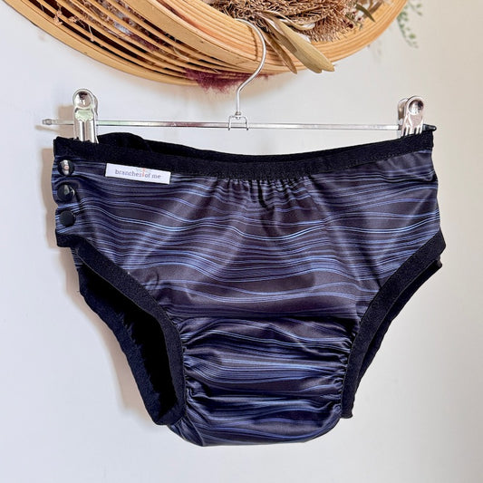 Navy Stripes Handmade Reusable Swim Nappy