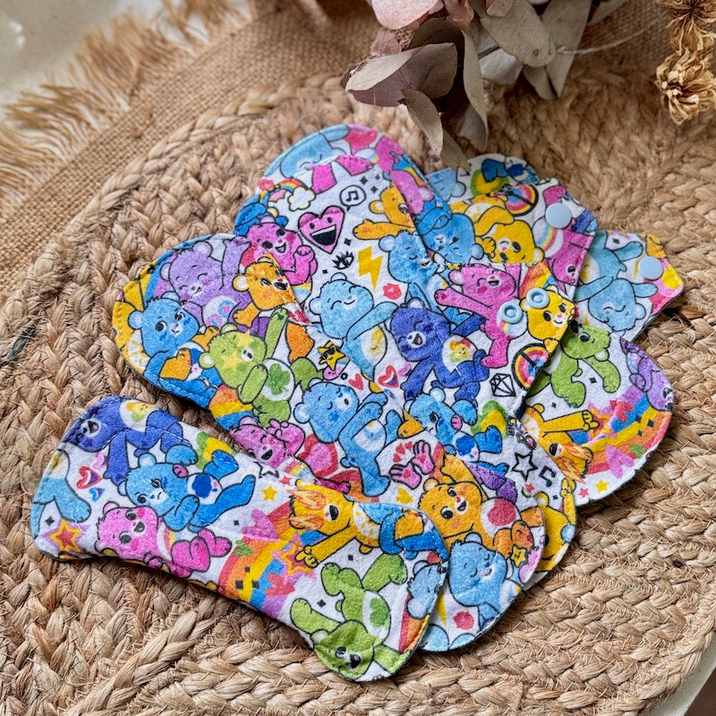 Cloth Menstrual Pads ~ The 90s Bears ~