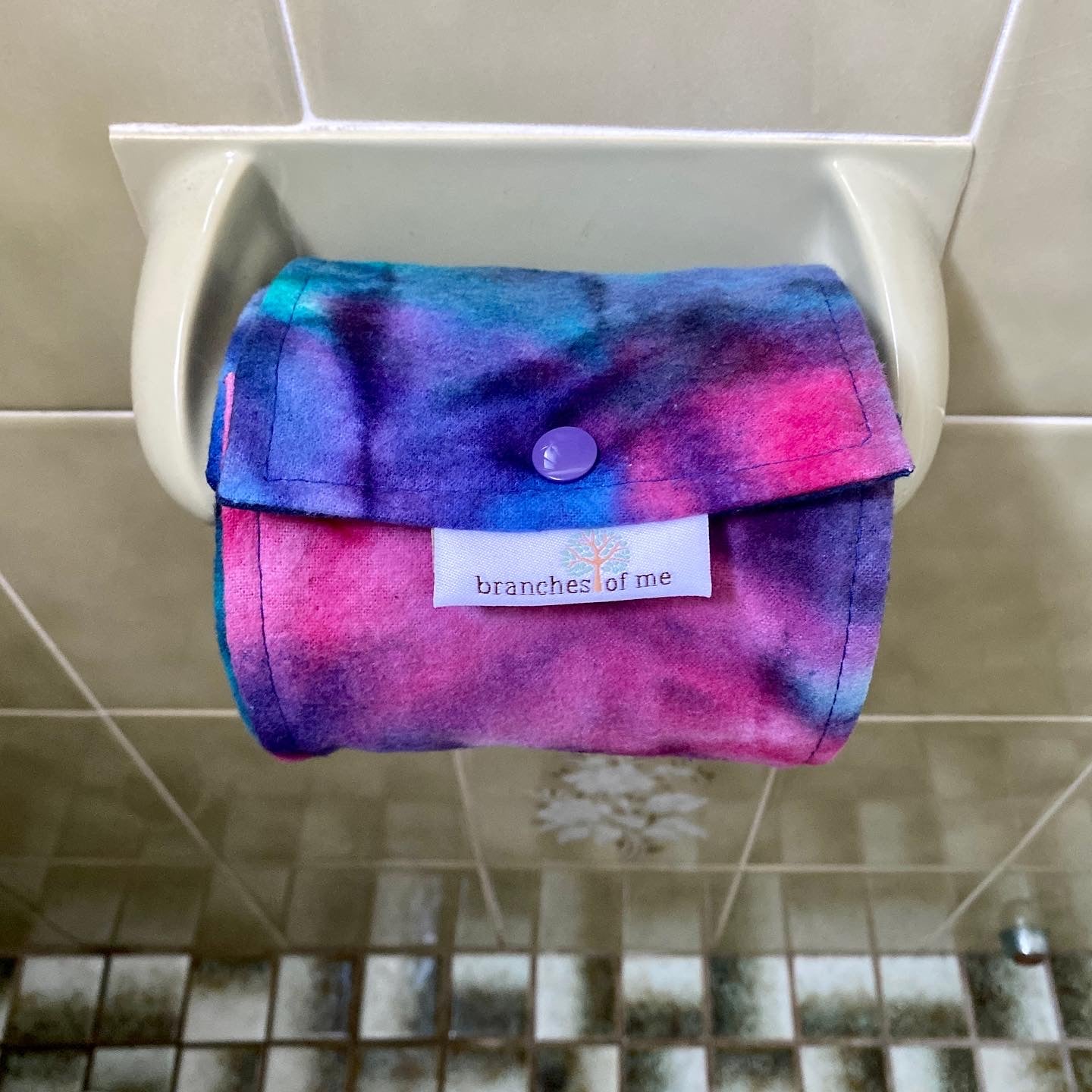 Branches Of Me Family Cloth Toilet Roll With Snaps ~ Made to order