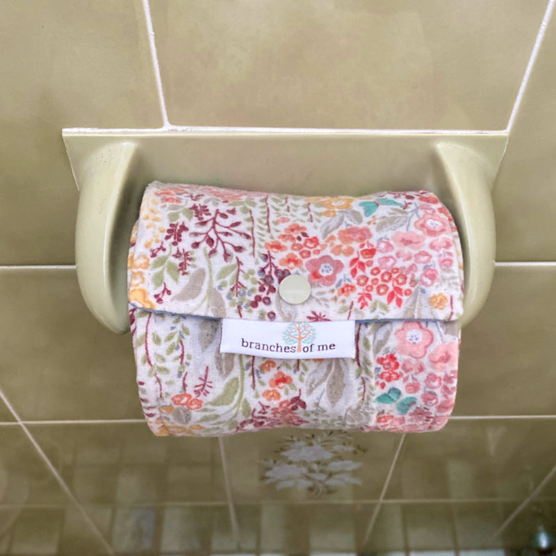 Branches Of Me Family Cloth Toilet Roll With Snaps ~ Made to order