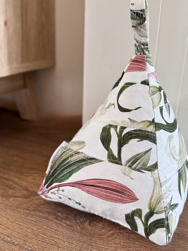 Scrap fabric door weight