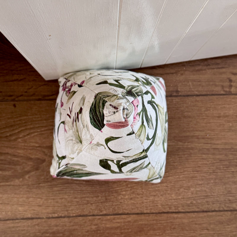 Scrap fabric door weight