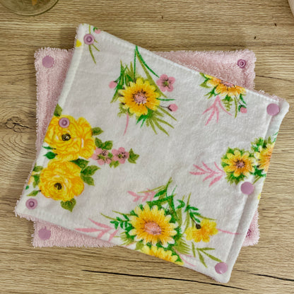 Vintage Sunflower Non-Paper Towel Roll | Unpaper Towels
