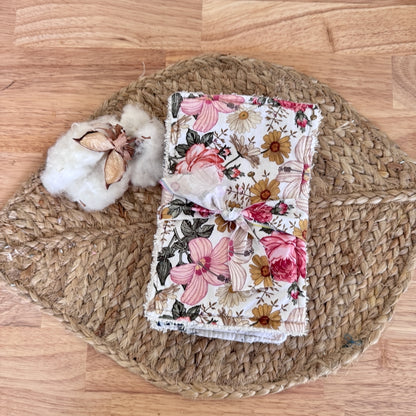 Pre-made set of 6 cloth wipes ~ Ready To Ship