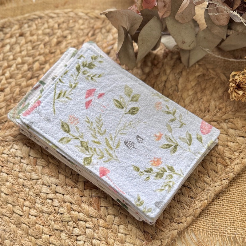 2ply Flannelette Handmade Hanky | Face Wipes | Tissues