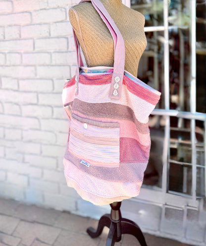 Upcycled Towelling Beach Bags ~ MADE TO ORDER ~