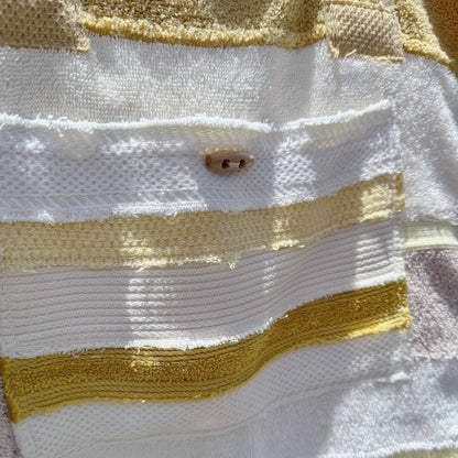 Upcycled Towelling Beach Bags ~ Sunny Yellows