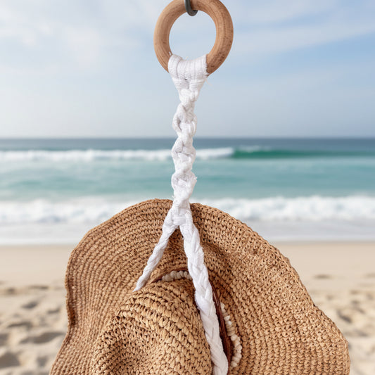 My NEW Scraps Style Macramé Hat Hangers