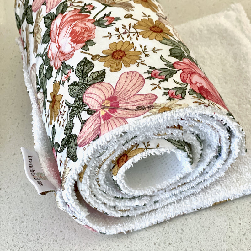 Summer Flowers Non-Paper Towel Roll | Unpaper Towels