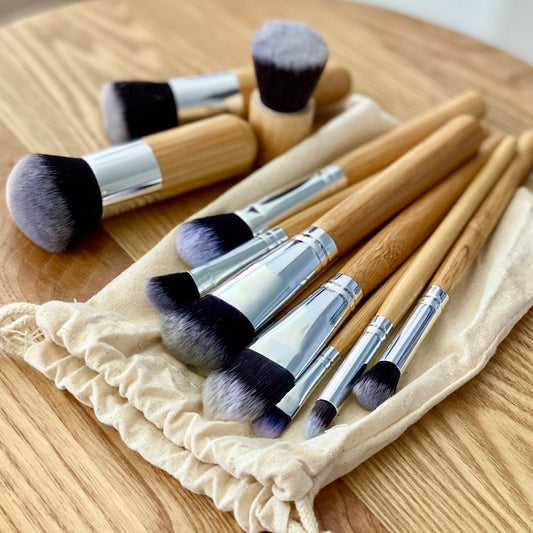 Bamboo Vegan Makeup Brush Set