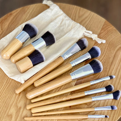 Bamboo Vegan Makeup Brush Set