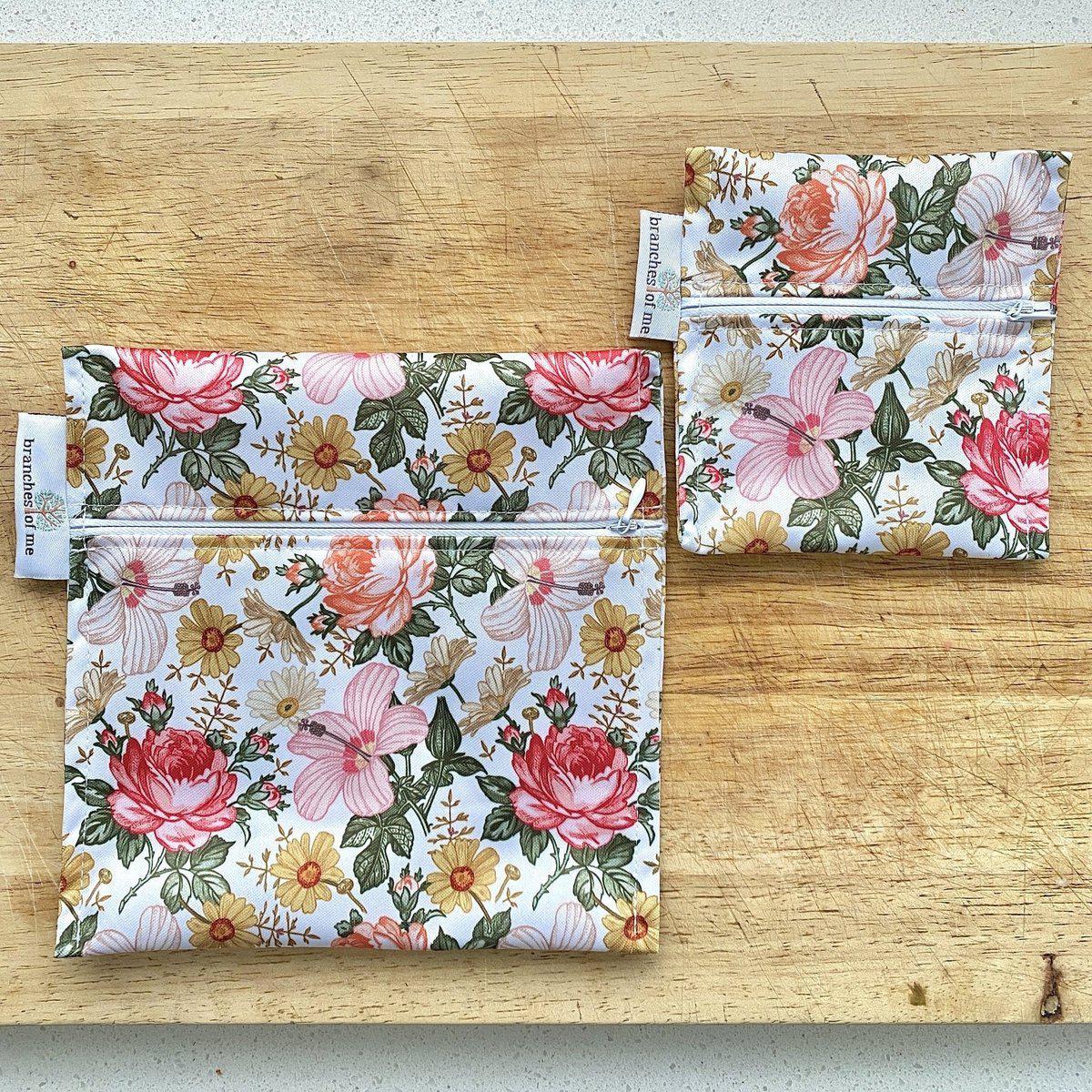 Vintage Flowers Snack/Wet Bag