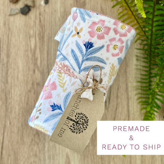 Pre-made White Birds Non Paper Towel | Wipes ~ Ready To Ship